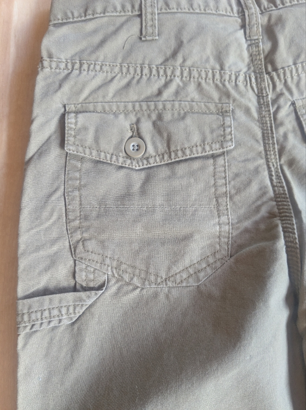 Faded Glory Favorite Fit Painters Pants in Olive Green Organic Cotton